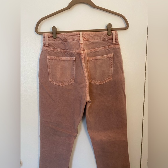 Sandro dusty vintage pink distressed high rise denim - Picture 2 of 8